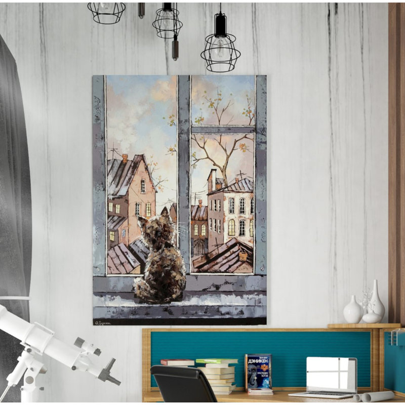 « spring », reproduction de peinture à l’huile sur toile tendue, H 18 po x l 12 po x P 0,75 po