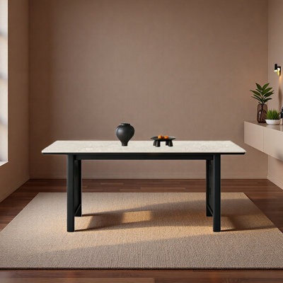 Seamless One-Piece Sintered Stone Tabletop Table