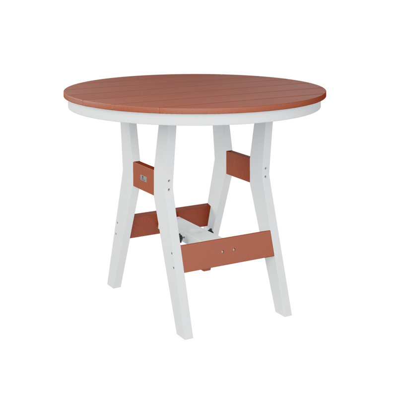 Table de bar berlinoise Berlin, H 38,87 po x l 38 po x P 38 po, Orange mangue