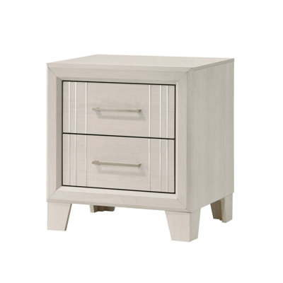 Table de chevet contemporaine à deux tiroirs 1pc