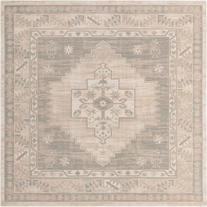 Edvardas Oriental Indoor Rug, Square 8'
