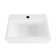 Turner 430mm x 310mm Rectangular Wall Hung Bathroom Sink Basin with Overflow