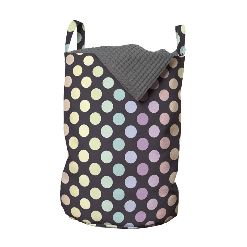 Fabric Laundry Bag with Handles, Gray
