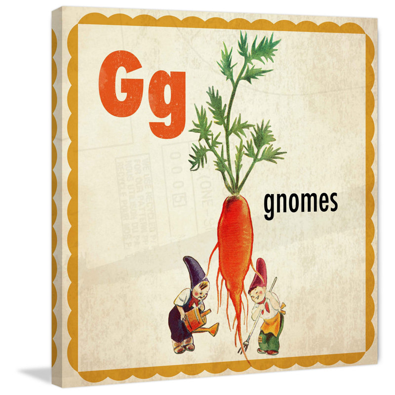 «Gnomes», reproduction sur toile tendue, H 40 po x l 40 po x P 1,5 po