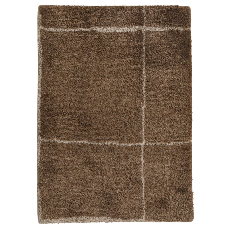Tapis d'intérieur en laine touffeté à la main Merritt, Rectangulaire 2 pi x 3 pi