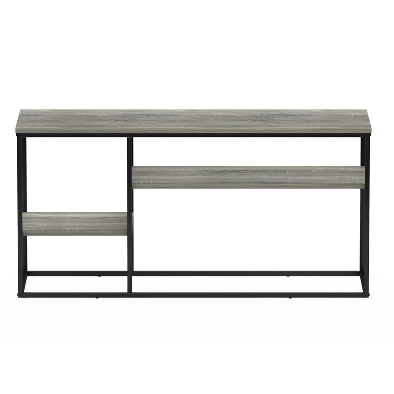 TV Stand for TVs, French Oak Gray/Black, 21.9" H x 45" W x 15" D