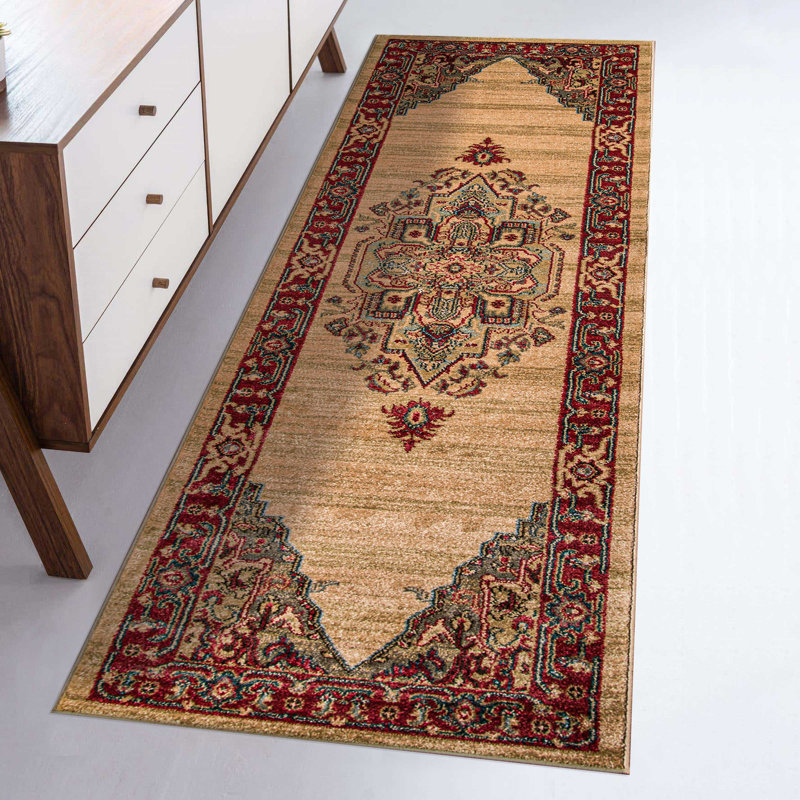 Gundars Beige Rug, Runner 2'3" x 7'6"
