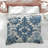 Blue Floral Damask Comforter-129088524