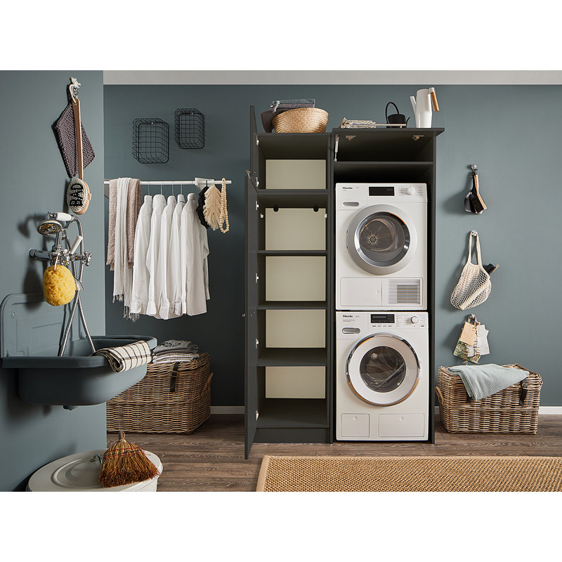 Laundreezy Overhead cabinet, 1 door – 50 x 38 cm, Anthracite
