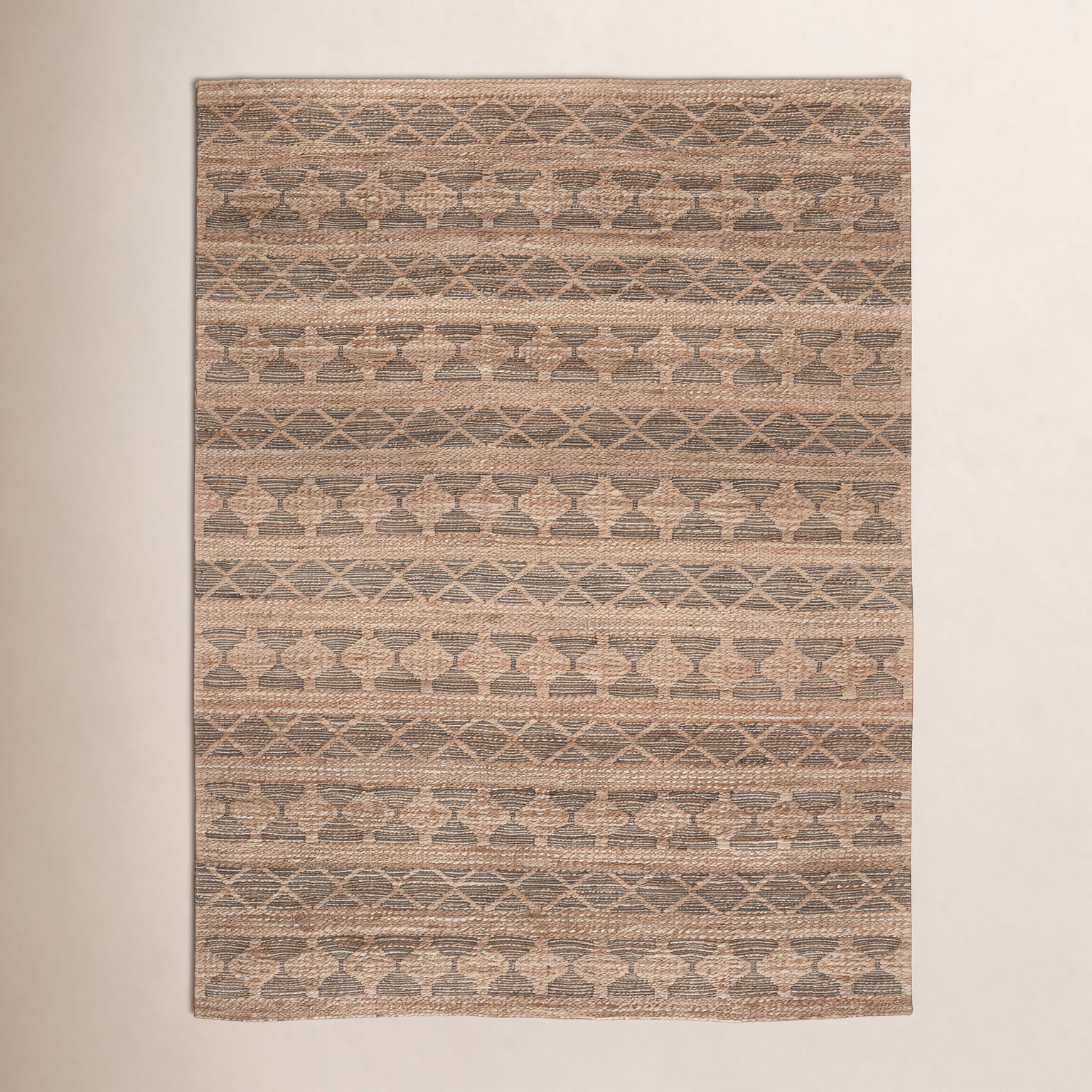 Hand-Woven Geometric Performance Rug, 8'-0" X 10'-0" Rectangle