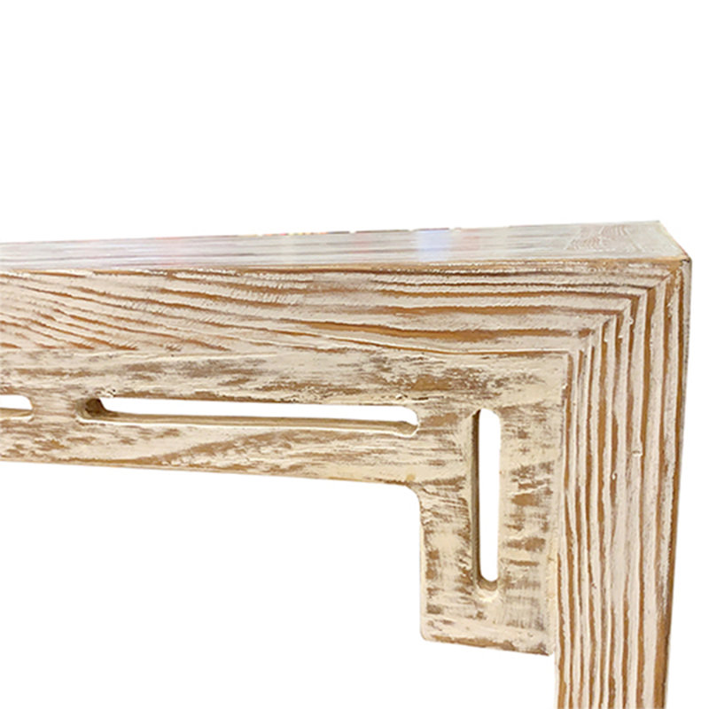 Console blanche à fond blanc