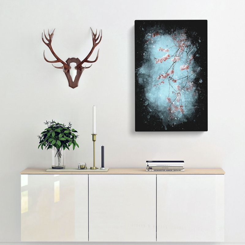 Beautiful Pink Cherry Blossom - Wrapped Canvas, 60cm H x 40cm W x 3cm D