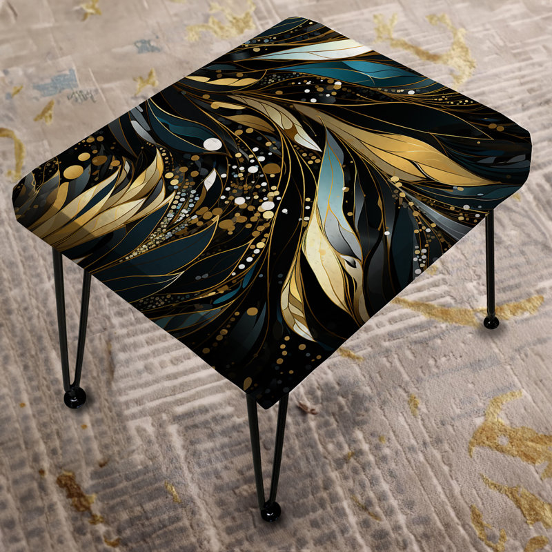 Repose-pieds bleu Boho Chic Feathers Charms II - Boho