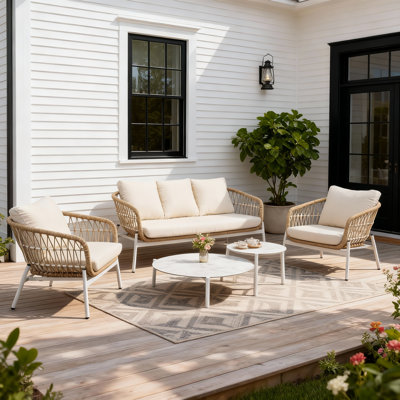 Dundesert 5 - Person Outdoor Seating Group with Cushions