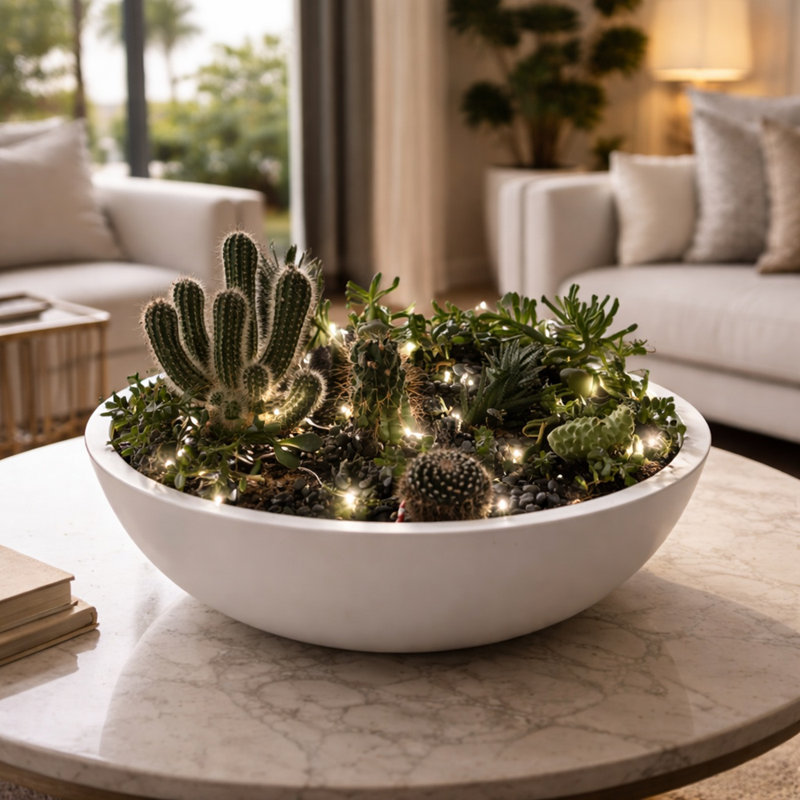 Grand pot à fleurs K22, H 7,5 po x l 22 po x P 22 po, Blanc