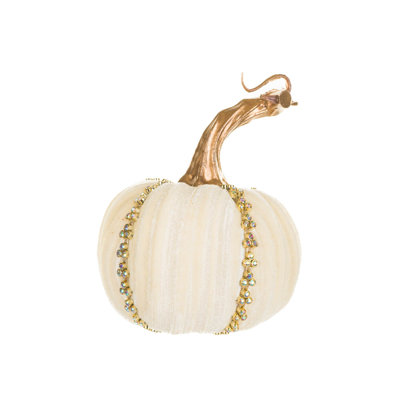 Abstrait lustré blanc cassé Velveteen Pumpkin