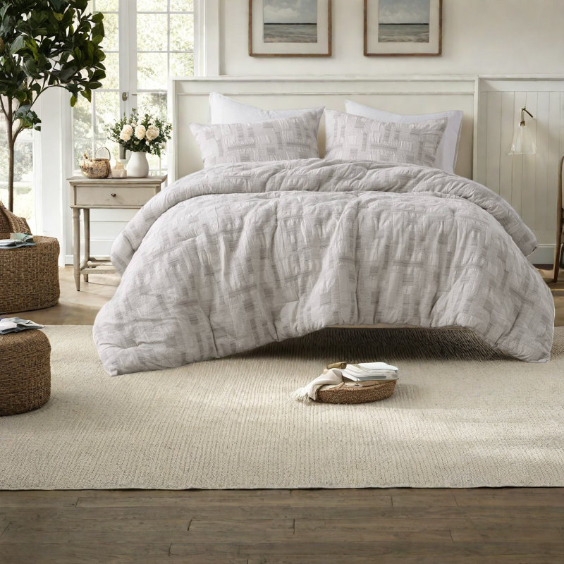 Premium Bedding Sets Cotton Jacquard Full Queen, Modern Home Comfort