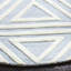 Tapis bleu / ivoire en laine touffeté à la main à motif géométrique Krystyna-1735069825