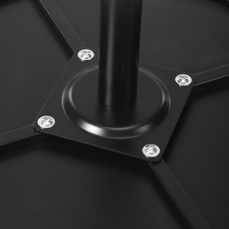 Table de bar ronde pour l'extérieur, Noir