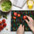Ambesonne Colorful Cutting Board Large Size Halftone Pattern Motif Multicolor