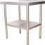 Table 30 po x 24 po en acier inoxydable de qualité commerciale avec une charge de 440 lb, tablette inférieure réglable, bords lisses pour une capacité de préparation élevée au restaurant, hôtel à 3 réglages de hauteur