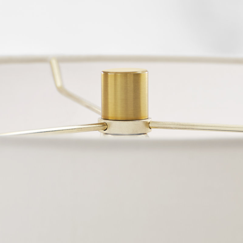 Fanny Table Lamp, 22.63" H x 15" W x 15" D, Rough Black Ceramic