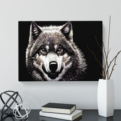 Face Of The Wolf Vol.2 - Wrapped Canvas Painting