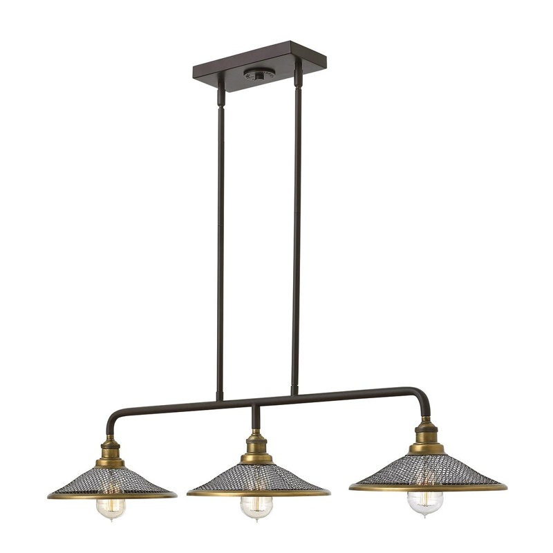 Rayle 3 - Light Buckeye Bronze Kitchen Island Pendant