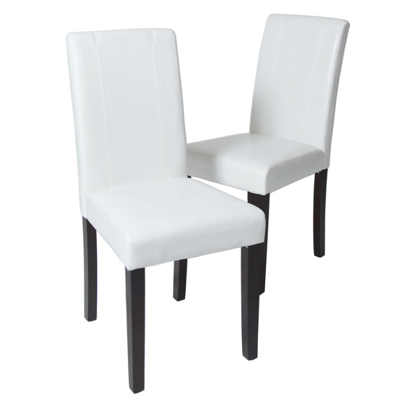 Ensemble de chaises Parson rembourrées en similicuir de style urbain, idéales pour les espaces multiples et l'utilisation à long terme