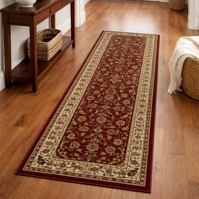 Tapis d'intérieur rouge Safira