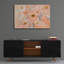«Peach Pink Floral» par Silvia Vassileva, art mural en verre acrylique-283492154