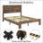Bed Frame King Size, Wood Platform Bed Frame , Noise Free,No Box Spring Needed and Easy Assembly Tool,Large Under Bed Storage,-814095504