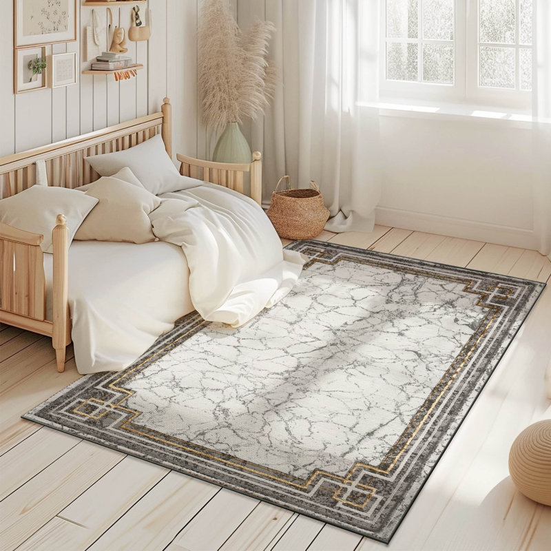 Abstract Flow Tabernash Rug Contemporary Modern Carpet For Living Room, Runner 2'8" x 8'2"