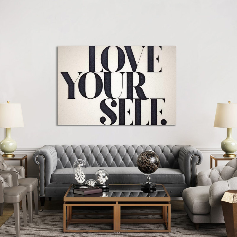 Love Yourself by 33 Broken Bones - Wrapped Canvas Print, 152.5 cm H x 101.5 cm W
