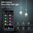 Home Clear Acrylic Glass-Shape Smart Rgb Pendant Light