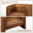 Broderic 38"W Full-Grain Genuine Italian Leather Upholstered Square Channel Tufted Barrel Accent Armchair, Single Sofa-2130120047