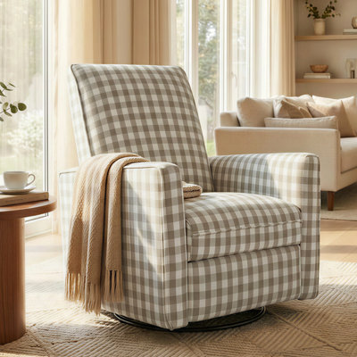 30.31″ Swivel Glider Recliner with D-Ring Control