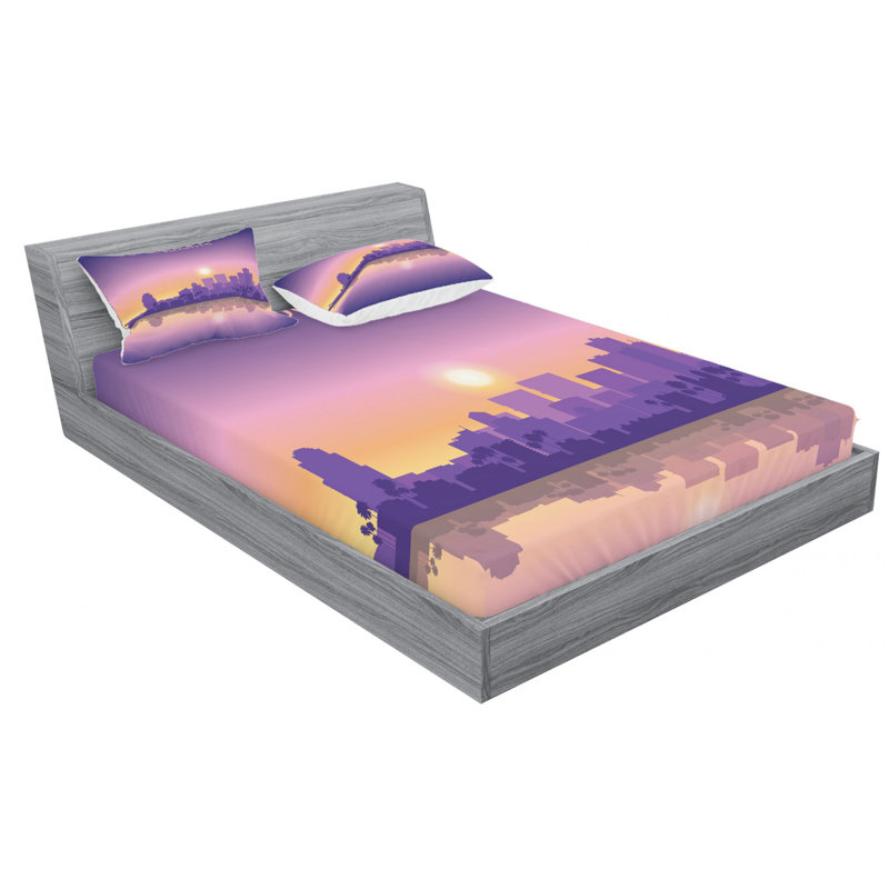 Microfiber Sheet Set, Full Sheet Set with Fitted Sheet