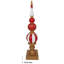 Ball Finial Commercial Size Christmas Decoration 48" - Gold And White-922191453