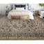 Tapis ivoire et gris noué à la main de haute qualité