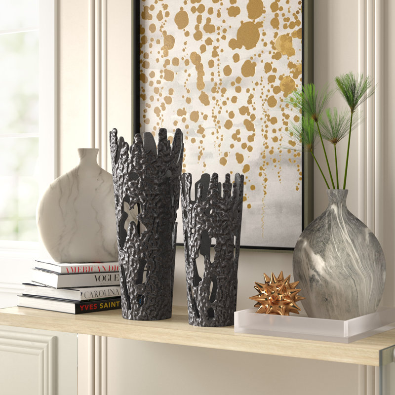 Braun Aluminum Table Vase, Black