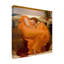 Art mural sur toile tendue - Frederic Leighto, art mural flamant en robe pour salon, chambre à coucher ou bureau - 35 x 35-2119738361