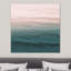 Within The Tide - Blush Meets Teal by Monika Strigel - Wrapped Canvas Print-1282078035