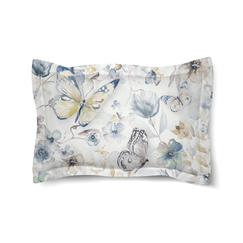 Wildflower Butterfly Microfiber / Microsuede Pillow Sham