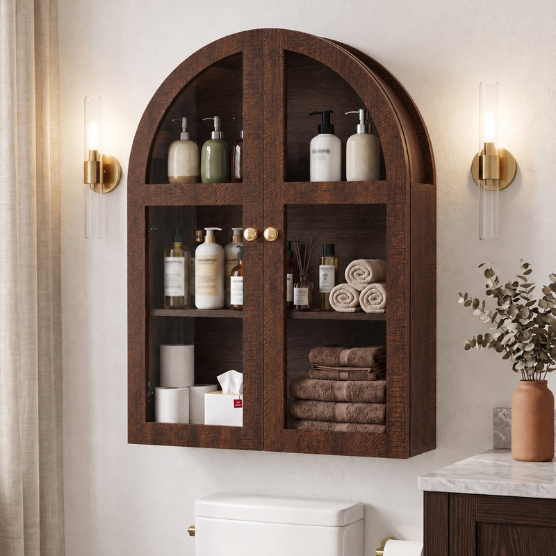 Armoire murale 31,5 po, Noyer