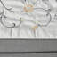 Édredon jaune grand 7 pièces - Motif brodé, comprend taies décoratives, coussins décoratifs, jupe de lit, motif floral lavable à la machine, soie synthétique, édredon, jupe