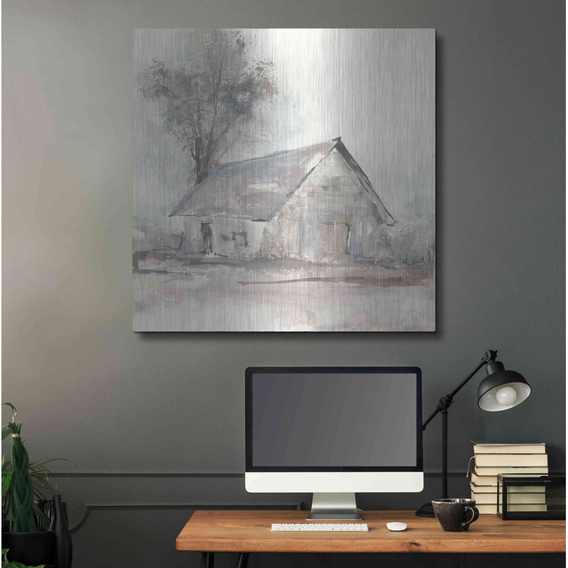 «Barn III» par Chris Paschke, H 36 po x l 36 po