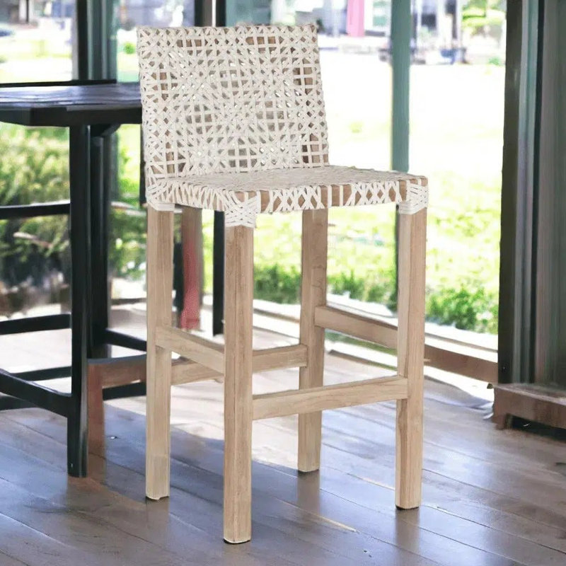 Lulua White Leather Leeper