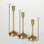 Brushed Gold Mod Taper Holder- Set Of 3