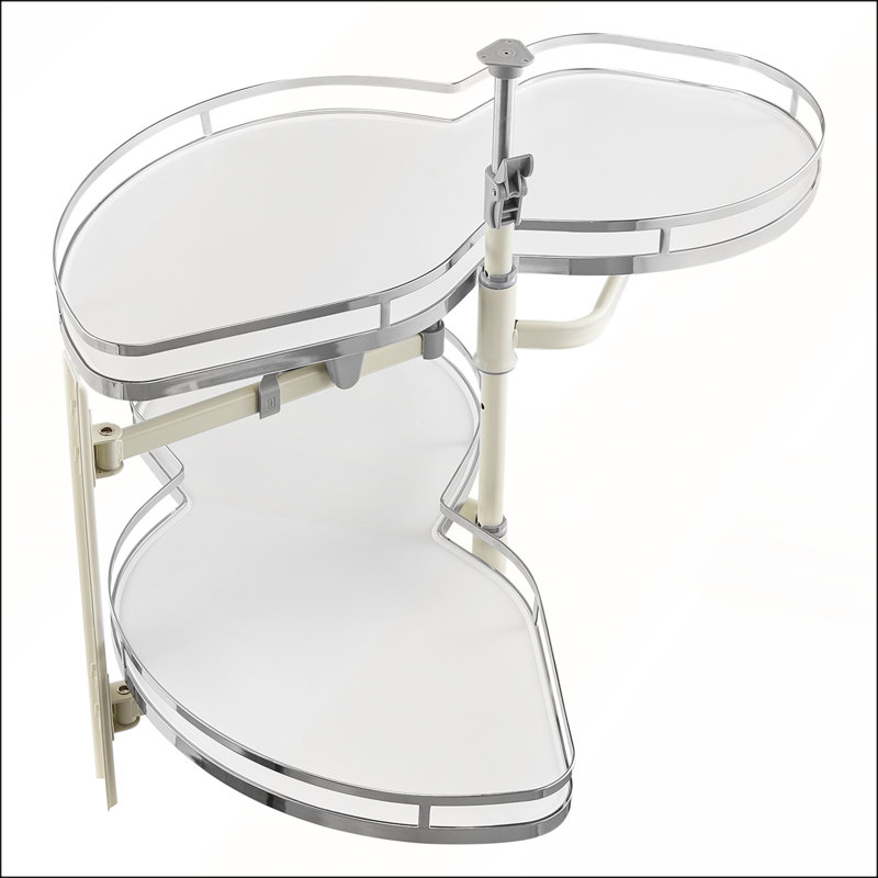 2 Tier Swing Left Blind Corner Cabinet Pull Out Soft Close Kitchen Organizer, Maximizing Storage and Accessibility